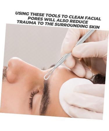 Mikinona 1 Set Blackhead Removal Tool Accessory Face Scraper Tool Pores Daily Use Needle Cell Clamp Portable - Buy Online on SooperMarket.com