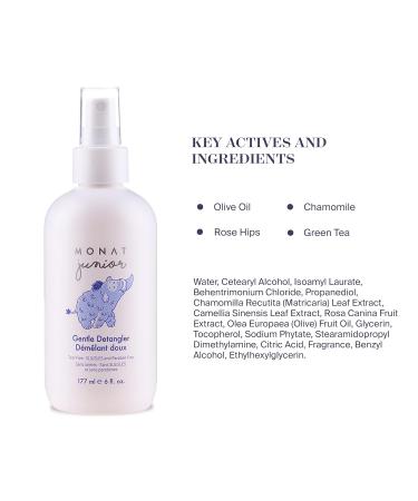 MONAT Junior Gentle Detangler Spray for Kids | All-Natural Tear-Free Sulfate & Paraben-Free | 177 ml e 6 fl oz - Buy Online on SooperMarket.com