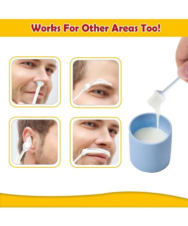 Nose Hair Wax Kit - 120g Wax with 40 Applicators & 20 Wipes - Painless Hair Removal for Men and Women - Buy Online on SooperMarket.com