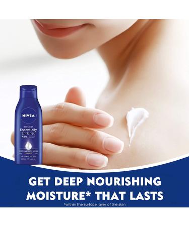NIVEA Skin Care Gift Set for Her: Body Wash, Lotion, Lip Balm & Cream - 4 Piece Collection - Buy Online on SooperMarket.com