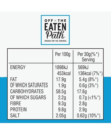 Off the Eaten Path Sea Salt Bean Sticks 100g - Delicious and Nutritious Snack - Buy Online on SooperMarket.com