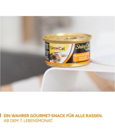 Gimcat Shinycat in Jelly Tuna & Chicken - Premium Wet Cat Food (24 x 70g) with Fish & Taurine - International Shipping Available - Buy Online on SooperMarket.com