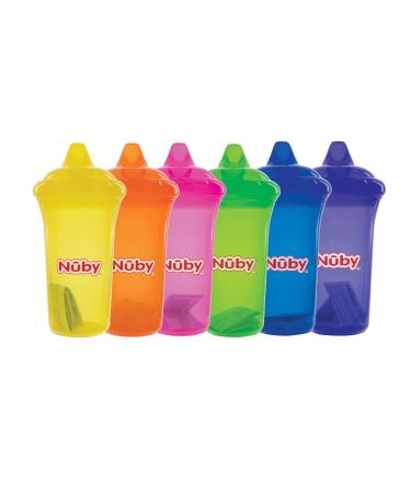 Nuby No-Spill Cup with Dual-Flo Valve Sippy Cup for Baby and Toddler 9 Ounce Color May Vary (Package Includes Any 1 Random Color Sippy Cup Only) Colors May Vary