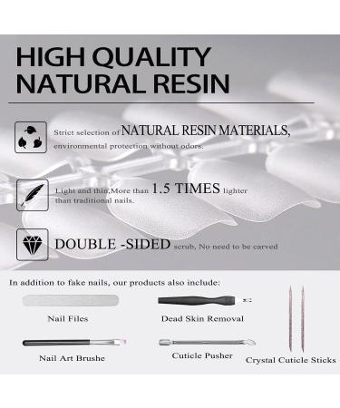 240 PCS Short Square Gel False Nail Tips Extension Kit | Full Cover Soft Gel | 12 Sizes | Nail Salon & DIY - Buy Online on SooperMarket.com