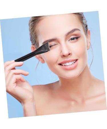 1 Pc 3D Contouring Makeup Brush - Black Foundation Brush with Wooden Handle | International Shipping Available - Buy Online on SooperMarket.com