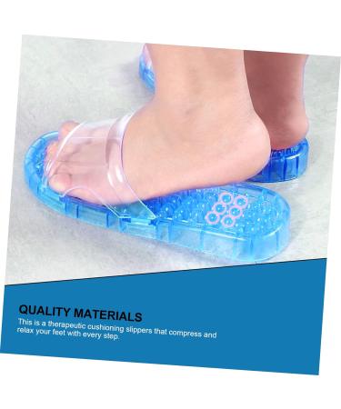 MAGICLULU 2 Pairs Slippers Quick Drying Shower Slippers Green Home Indoor Slippers Non Dorm Shoes Gym Foot Spa Soak Tub Shower Footware Massaging Travel Pvc Household Plastic Barrel 28x10.3cm 11x3pcs Bluex3pcs - Buy Online on SooperMarket.com