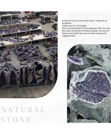 Amethyst Cluster Crystals Geode Cluster Raw Reiki Quartz Crystals Stones Druzy Geode Specimen Gemstone for Witchcraft Home Decor Feng Shui 13.3lbs Natural Stone (Size : 13.3lbs) - Buy Online on SooperMarket.com