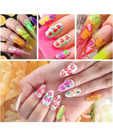 Fruit Nail Art Slices Fruit Slices for Nail Art 10g/pack Fruit Shaped Nail Art Slices Polymer Clay Nail Art Glasses Decoration Accessories for DIY Crafts Nail Art and Cellphone Decoration(Kiwi) - Buy Online on SooperMarket.com