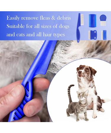 6 PCS Flea Comb for Cats Double Sided Professional Pet Flea Comb Cat Flea Comb with Fine Tooth Float Hair Tear Stain Removal Tool Flea Comb for Dogs for Small Medium & Large Pets - Buy Online on SooperMarket.com