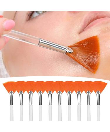 Exquisite Soft and Elastic Fan-Shaped Comfortable Facial Mask Brushes Facial Mask Applicator Brushes for DIY Facial Masks Beauty Salons - Buy Online on SooperMarket.com