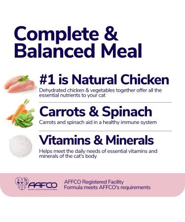 Miracle Vet Dehydrated Cat Food Topper - Chicken Vegetable Risotto - 58% Proteins - 15 oz - Buy Online on SooperMarket.com
