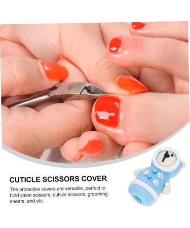 HAPINARY Manicure Tools Cuticle Tweezers Cap Pedicure Cuticle Tweezers Cover Silicone Pedicure Scissors Cover Cuticle Nipper Protective Cap Silica Gel Safety Mask Elastic - Buy Online on SooperMarket.com