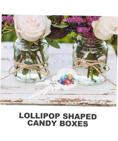 KALLORY 12pcs Fairy Stick Candy Box Christmas Sto Candy Containers for Wedding Party Candy Case Box 14X6X6CM Transparent - Buy Online on SooperMarket.com