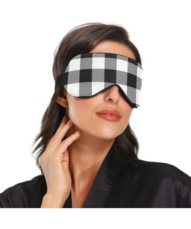 Haskirky Light Blocking Eye Mask | Breathable & Adjustable for Adults | Perfect for Travel, Yoga, Meditation & Office | Deep Sleep Goodies | White Black Buffa - Buy Online on SooperMarket.com