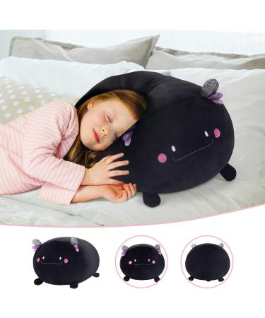 Mewaii 16 Black Axolotl Plush Pillow - Soft Stuffed Animal Squishy Toy for Adults and Kids - Buy Online on SooperMarket.com