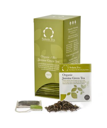 Solaris Tea Organic - Jasmine Green Tea 40 silk tea bags 1 pack (1 x 60 g) Jasmine Green Tea