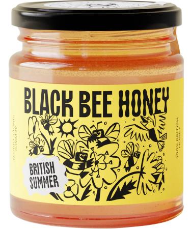 British Summer Honey - Pure and natural single origin British/UK honey (227g glass jar) Summer 227 g (Pack of 1)