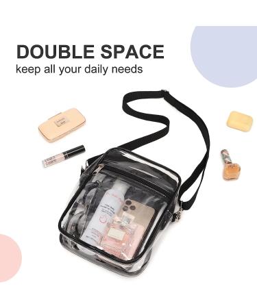 YCBB Clear Stadium-Approved Purse for Women - Adjustable Shoulder Strap - 8.8 Inch Clear Bag - Buy Online on SooperMarket.com