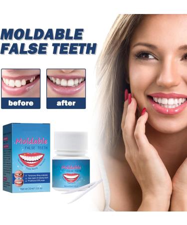30 ml Tooth Repair Kit | Temporary Tooth Replacement & Moldable Thermal Fitting Beads for Missing Broken Teeth & Dentures - Buy Online on SooperMarket.com