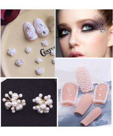 3D Nail Charms 2 Boxes Multi-Shape Aurora Bow Butterfly Bear Flower Nail Art Charms Nail Pearls Rhinestones Gems Nail Art Chains for Nail Art Decoration DIY Crafts (C) - Buy Online on SooperMarket.com
