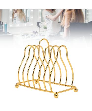 Gold Palette Rack - Carbon Steel Makeup Organizer with 6 Compartments | Coaster Holder & Drying Stand - Buy Online on SooperMarket.com