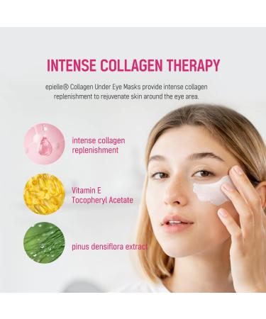 Epielle Collagen Under Eye Mask (60 Sheets) - Dark Circles and Puffiness Reduction for Mother's Day and Teacher Appreciation Gifts - Buy Online on SooperMarket.com