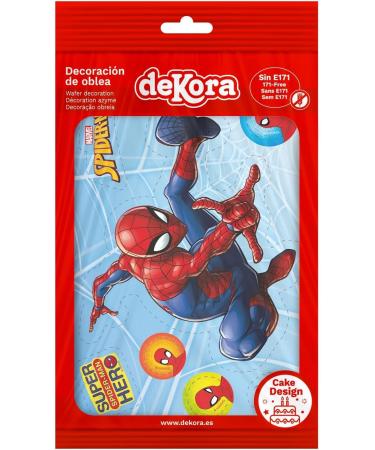 dekora Dekora Spiderman Marvel Cutout Wafer for Cake Edible Cake Topper for Children's Birthday Cake A5 (114421) - Buy Online on SooperMarket.com