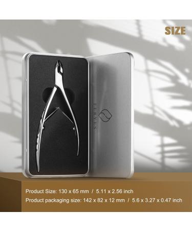 Feryes Nail Skin Clippers - 2 in 1 Professional Nail Shaver & Stainless Steel Nail Skin Remover | 6mm Full Jaw Pliers - Silver Color - Buy Online on SooperMarket.com