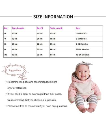 Toddler Hooded Sweatshirt & Pants Set - Pink Stripe | 3-6 Months - Buy Online on SooperMarket.com