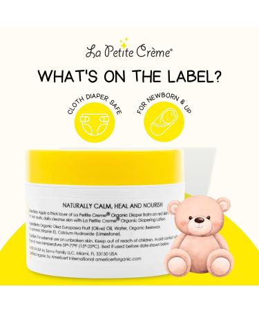 La Petite Creme French Diapering Gift Set - Organic Lotion, Balm & Cotton Pads - Newborn Essentials - Buy Online on SooperMarket.com