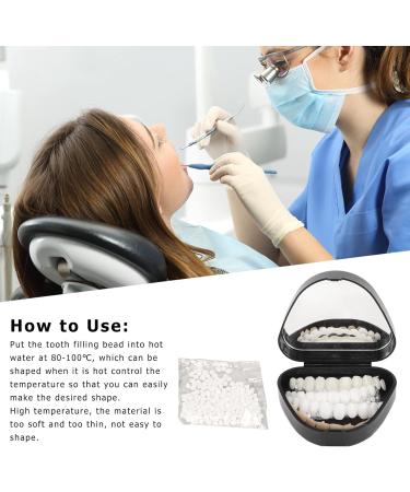 Tooth Repair Kit Temporary Tooth Solid Gel Replacement Set with Thermo-Fitting Beads & Colored Dental Adhesive Fake Teeth for Halloween & Parties - Buy Online on SooperMarket.com