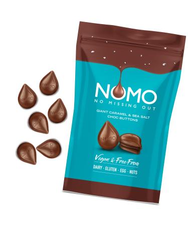 Nomo Caramel and Seasalt Chocolate Giant Buttons 110g
