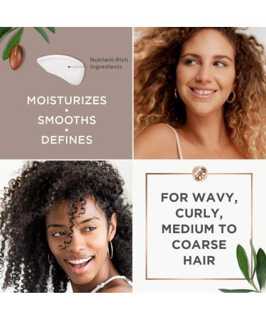 ARGAN MAGIC Defining Curl Cream - Enhances Waves and Curls | Conditions, Detangles, Reduces Frizz | Paraben Free - 8.5 fl oz - Buy Online on SooperMarket.com