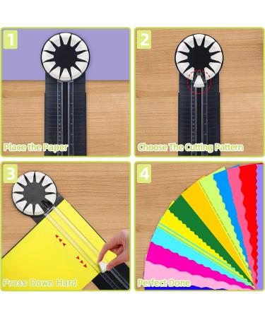 Paper Cutter  Paper Cutter for Cardstock  Paper Trimmer  Paper Slicer  Mini Paper Cutter  Paper Cutters and Trimmers  Paper Trimmer for Crafting  12-Shapes in 1 Cardstock Cutter - Buy Online on SooperMarket.com
