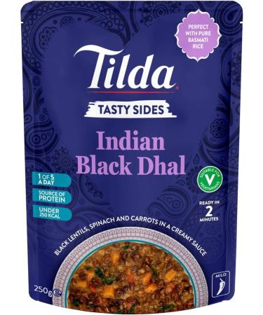 Tilda Tasty Sides Indian Black Dhal Pulses and Vegetables 250g - Buy Online on SooperMarket.com