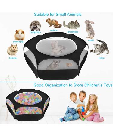 XIRGS Small Animal Playpen with Top Cover - Waterproof Portable Pet Cage Tent for Outdoor Exercise - Ideal for Cats, Rabbits, Hamsters, and More - Buy Online on SooperMarket.com
