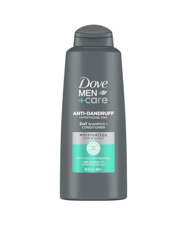 DOVE MEN + CARE DermaCare Scalp 2-in-1 Shampoo and Conditioner Dandruff Defense for Dry Scalp Hair Care and Dandruff Treatment Made with Pyrithione Zinc 20.4 oz