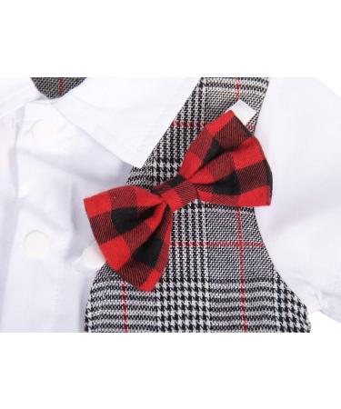 AmzBarley Baby Boys Gentleman Suit Set | Grey Tuxedo Rompers | 12-18 Months - Buy Online on SooperMarket.com