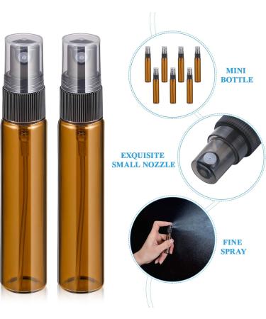 Beaupretty 10pcs Empty Brown Glass Spray Bottles 10ml Atomizer Mist Sprayers for Essential Oils & Perfume Ideal for Cosmetics - Buy Online on SooperMarket.com