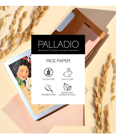 Palladio Rice Paper Tissues Natural (Pack of 6) - Eco-Friendly Soft and Absorbent Makeup Setting Solution | International Shipping Available - Buy Online on SooperMarket.com