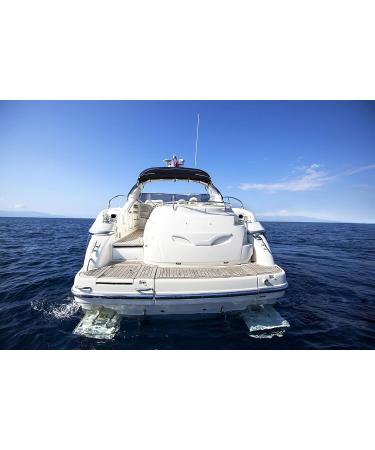 UAYESOK VHF Marine Base Antenna 48 Fiberglass Waterproof Boat Antenna | Adjustable Ratchet Mount - Buy Online on SooperMarket.com