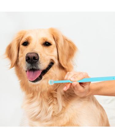 2 Pieces Soft Silicone 360-Degree Dog Toothbrush Set | Dental Care for Pets & Cats | Oral Hygiene Deep Cleaning - Buy Online on SooperMarket.com