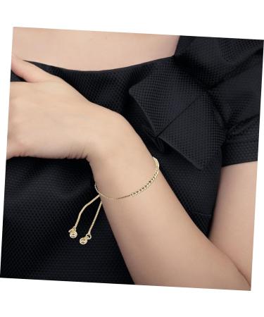 HAPINARY 10pcs Adjustable Bracelets Adjustable Cuff Bracelet Bracelets Aesthetic Bracelets for Girls Adjustable Decors Chic Wrist Jewelry Open Bracelets Beads Copper Preserve Color Golden 23X0.3cm - Buy Online on SooperMarket.com