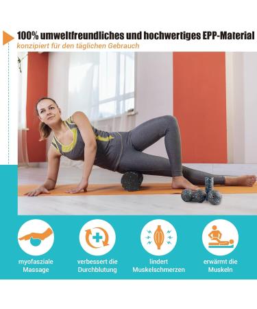 Nooncrazy Fascia Roll Set - 3D Textured Massage Tools for Muscle Training Includes Mini Roller Fascia Ball & Duoball with Training Poster - Elevate Your Recovery! - Buy Online on SooperMarket.com