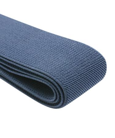 Strapcrafts 2-Inch Wide by 2-Yard Colored Double-Side Twill Elastic Band-Navy Blue 12020