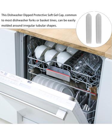Angoily 100pcs Dishwasher Cap Dishwasher Rack Protector Cover Caps dishwasher prong covers dish strainer prong covers dishwasher caps screw thread protection cap non-slip rubber pvc - Buy Online on SooperMarket.com
