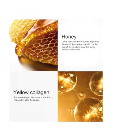 Peeling Hand Mask - 2 Pc Golden Honey Hand Wax Treatment for Dead Skin Removal Rejuvenation & Moisturizing Care - Shop Internationally! - Buy Online on SooperMarket.com