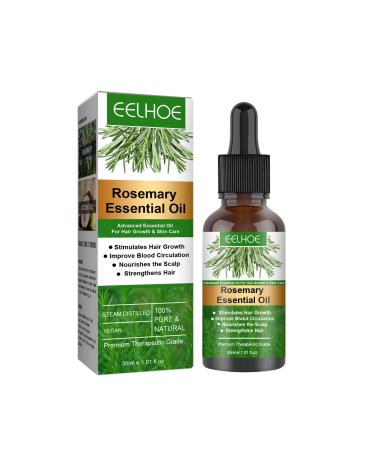VOLLUCK Rosemary Oil for Hair Growth  Hair Care Hair Serum for Frizzy and Damaged Hair Nourish Scalp  Hair Oil for Dry Damaged Hair and Growth  30ML 5 Rosemary Anti-Detachment