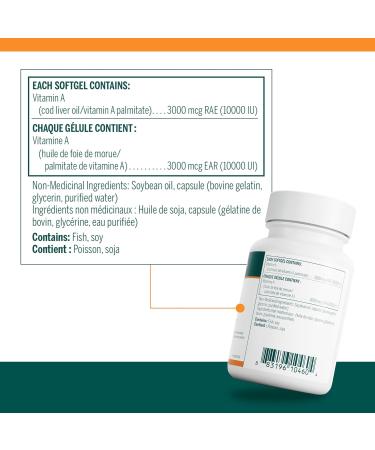 Genestra Brands - Vitamin A - Helps Maintain Eyesight Skin Membranes and Immune Function - 60 Softgel Capsules - Buy Online on SooperMarket.com
