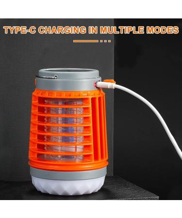 Electric Mosquito Killer Lamp Mosquito Lamp Mosquito Zapper Electric Fly Killer Electric Fly Zapper Household Use Indoor Outdoor Mosquito Trap Portable(Color:Orange) - Buy Online on SooperMarket.com